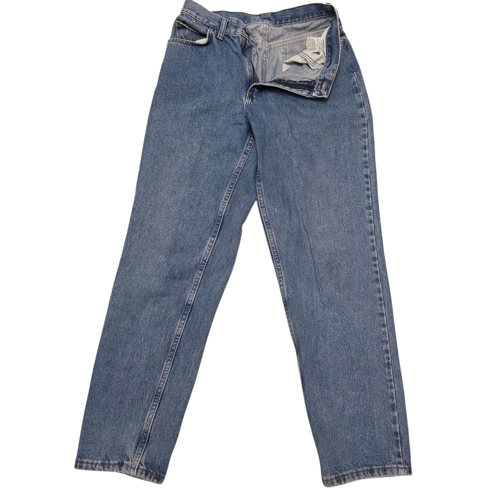 Vtg Brittania High Waisted Mom Jeans Med Wash Straight Leg Womens 10 Reg 90s Y2K